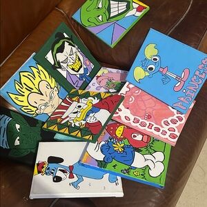 Colorful Cartoon Art Canvas (Pick 5)